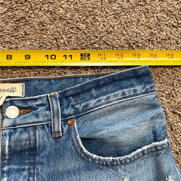 Madewell Light Blue Flare Jeans Low Sluggy Baggy size 27 - Picture 7 of 11